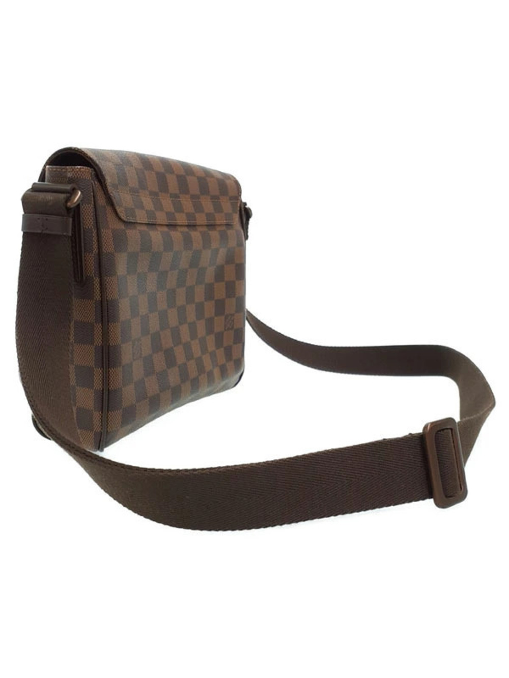 Louis Vuitton Damier District Shoulder Bag Brown